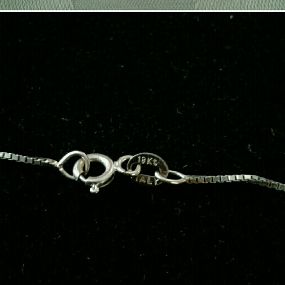 18K Gold Heart Necklace Italy - Picture 5 of 8